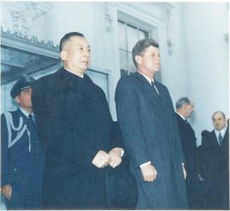 Photograph of President Kennedy with Unidentified Asian Dignitary
