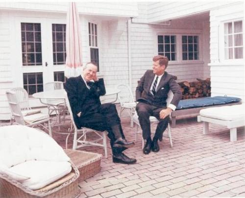 Photograph of President Kennedy and Prime Minister Lester Pearson