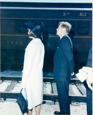 Photograph of President and Mrs. John F. Kennedy at Union Station