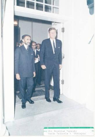 Photograph of President Kennedy and His Majesty Haile Selassie