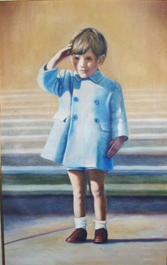 Portrait of John F. Kennedy, Jr. Saluting