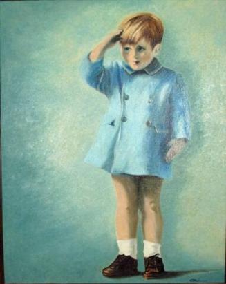 Portrait of John F. Kennedy, Jr. Saluting