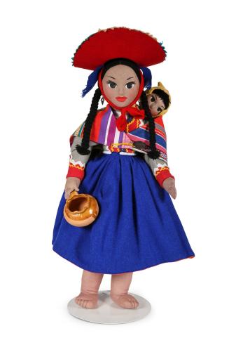 Peruvian Doll Carrying a Baby