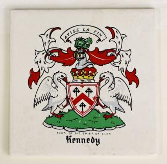 Trivet with Kennedy Family Coat of Arms
