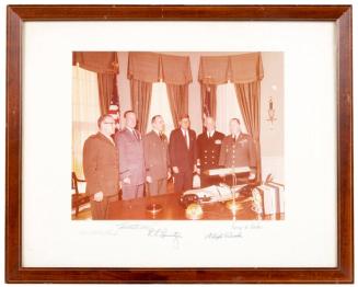 Photograph of President Kennedy with Joint Chiefs of Staff