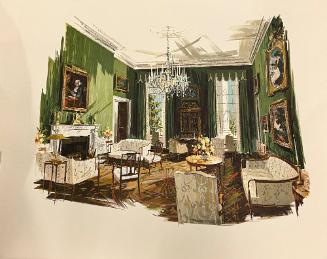 Print of White House Green Room