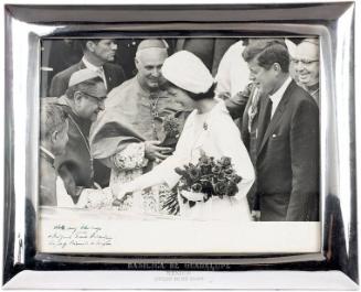 Photograph of President and Mrs. Kennedy at the Basilica de Guadalupe