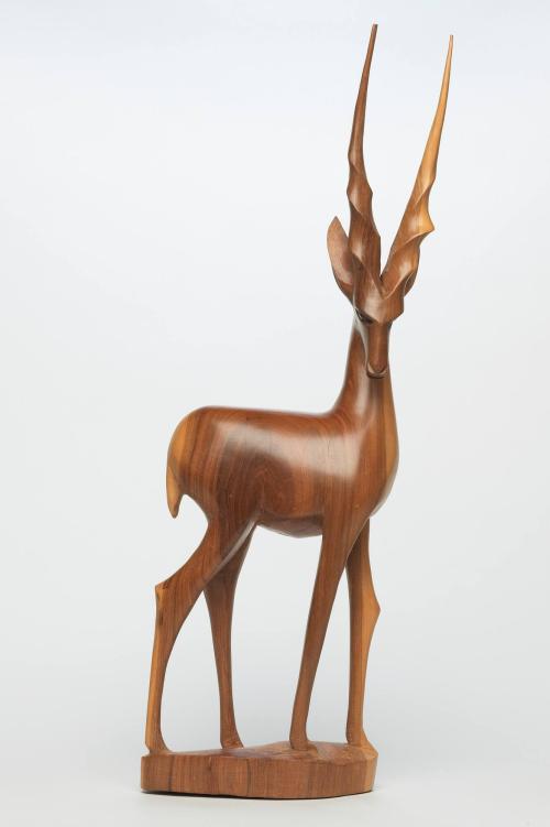 Sculpture of a Male Gazelle