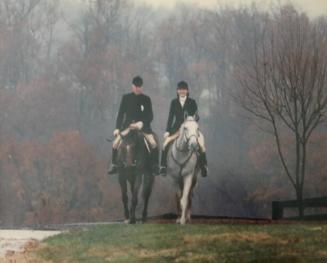 Photograph of Jacqueline Kennedy Onassis on Horseback