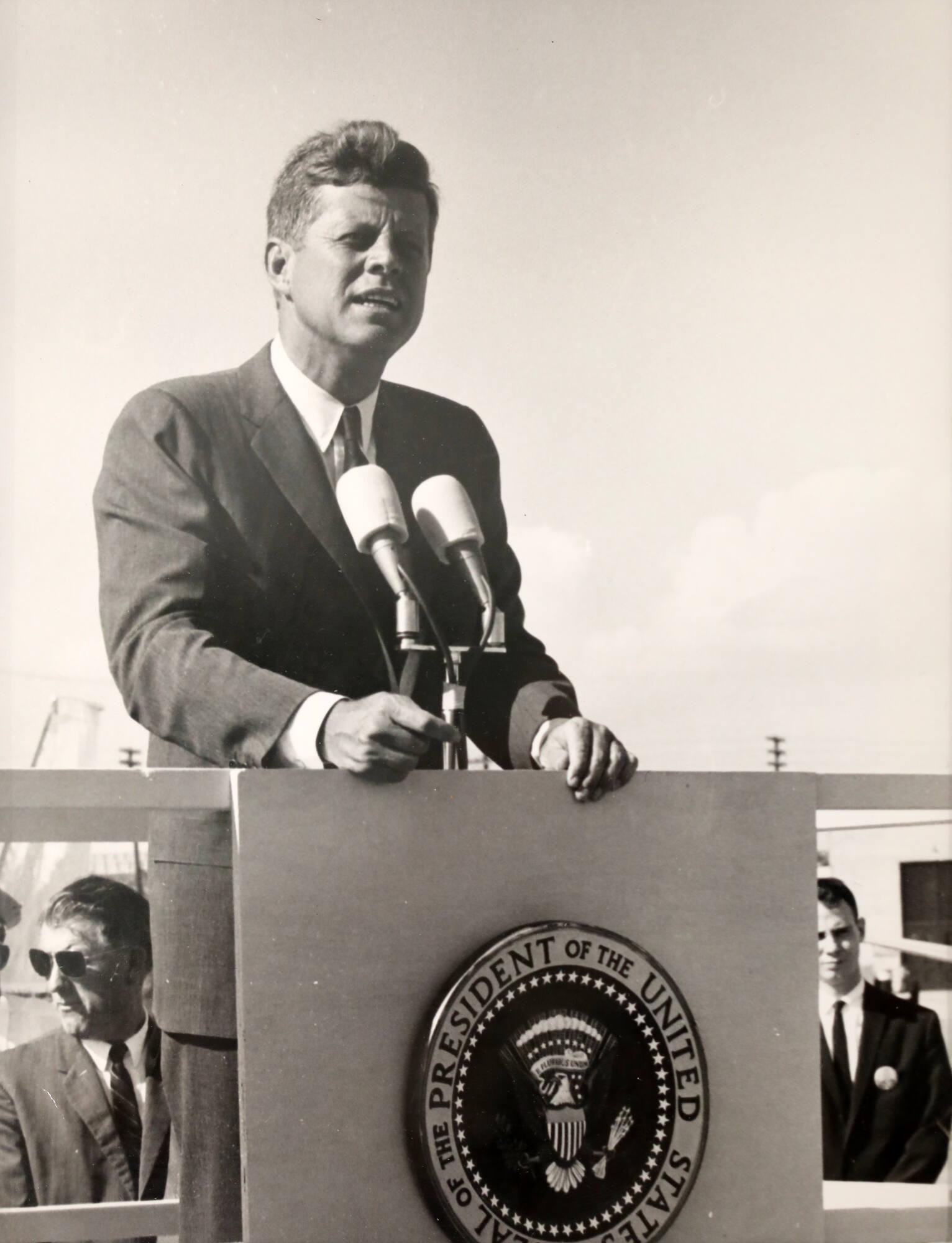 Photograph of JFK at a Podium – All Artifacts – The John F. Kennedy ...