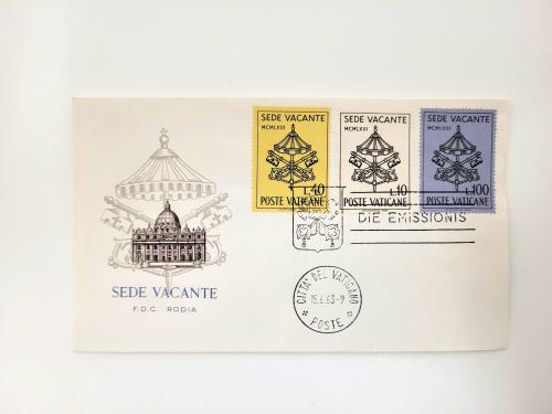 First Day Cover Sede Vacante All Artifacts The John F