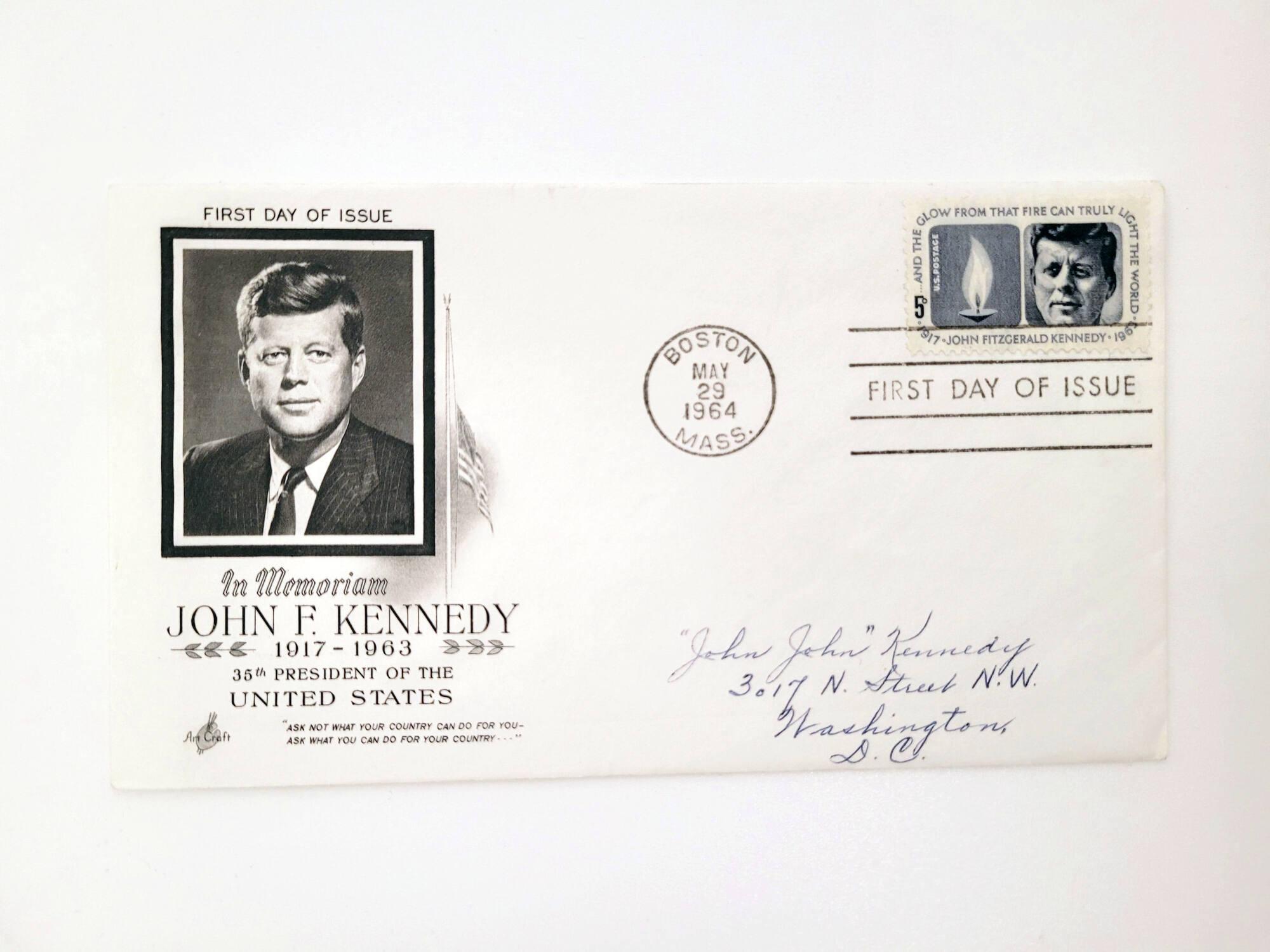 First Day of Issue President John F. Kennedy Memorial Stamp All