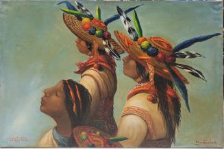 Painting of Huichol Indians