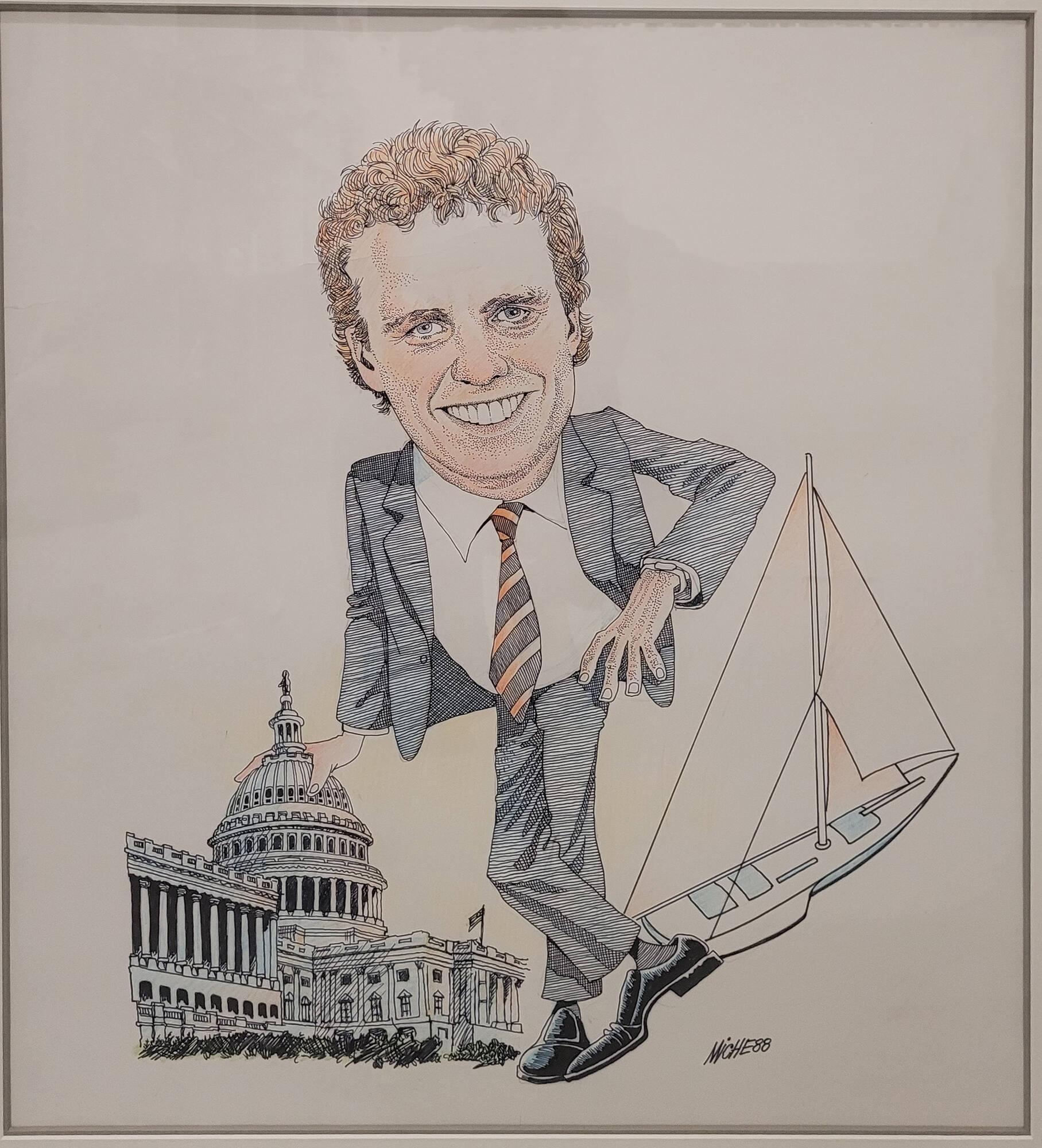 Cartoon Of Congressman Joseph P Kennedy Ii All Artifacts The John F Kennedy Presidential 