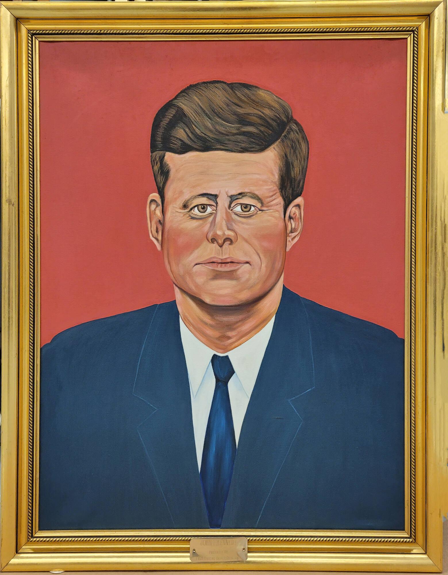 Portrait Of President John F Kennedy All Artifacts The John F Kennedy Presidential Library 