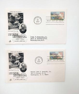2 First Day Covers: Nevada Centenial