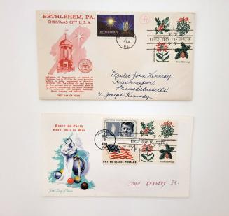 2 First Day Covers for Christmas from the town of Bethlehem, PA