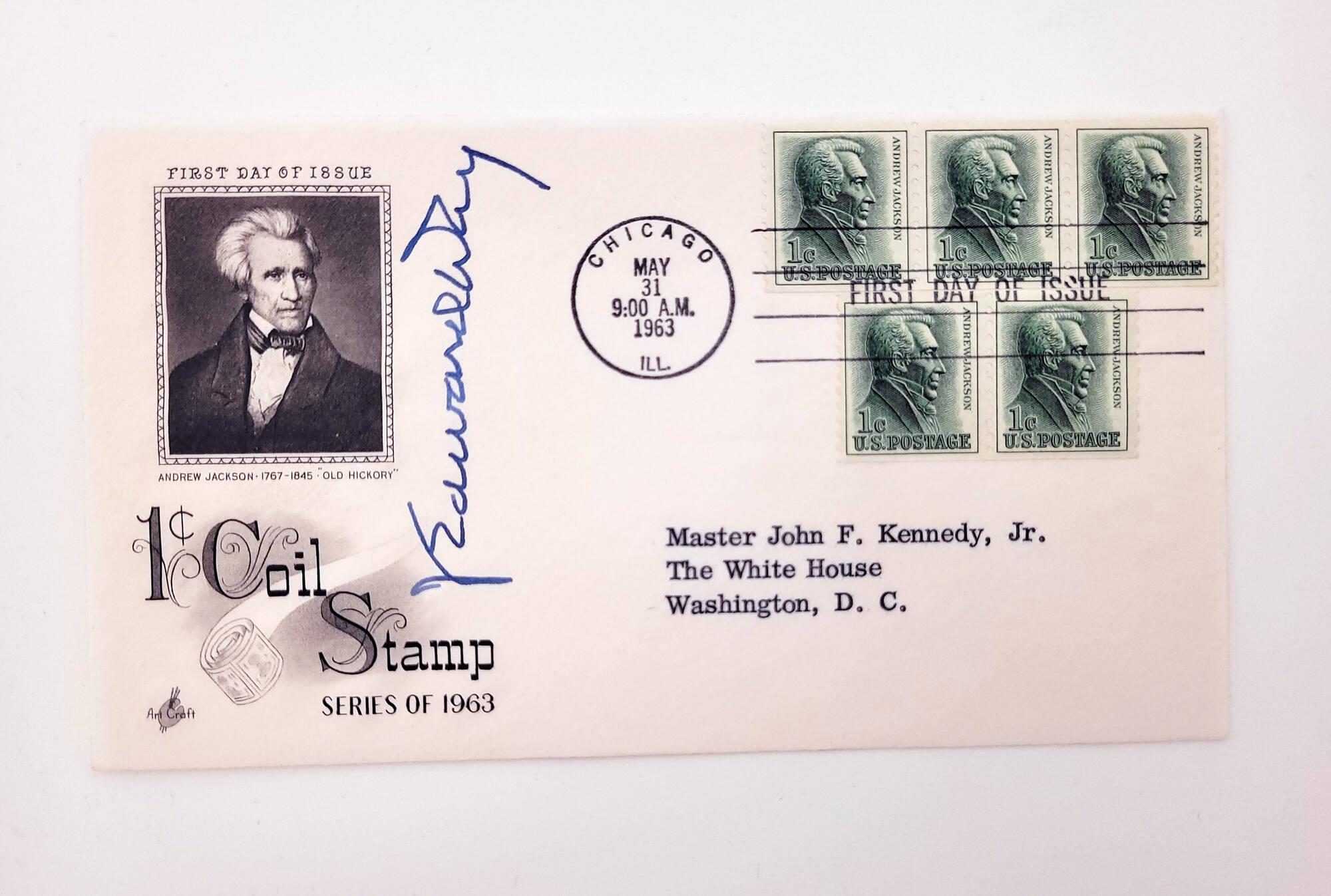 First Day Cover for the 1 cent Coil Stamp All Artifacts The