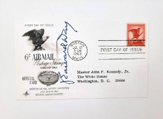 First Day Cover: 6 Cent Air Mail Stamp