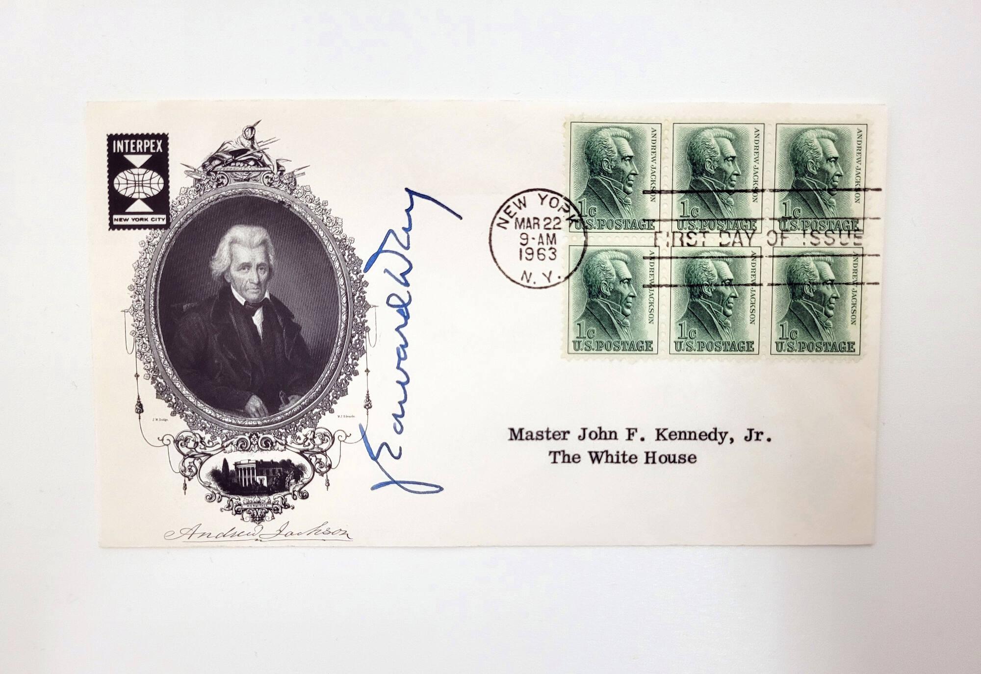 First Day Cover Andrew Jackson All Artifacts The John F