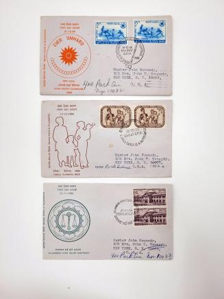 3 First Day Covers from India
