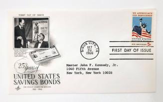 First Day Cover: 25 Years of the United States Savings Bonds