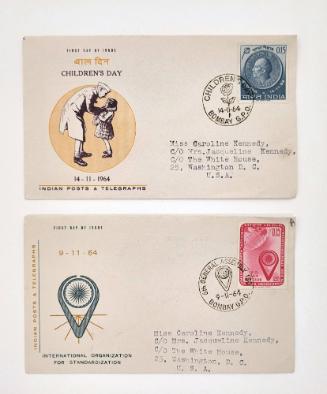 2 First Day Covers: Children's Day, and International Organization for Standarization