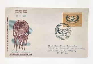 First Day Cover: International Cooperation Year, India