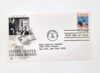 First Day Cover: 25 Years of the U.S. Savings Bonds