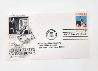 First Day Cover: 25 Years of the U.S. Savings Bonds