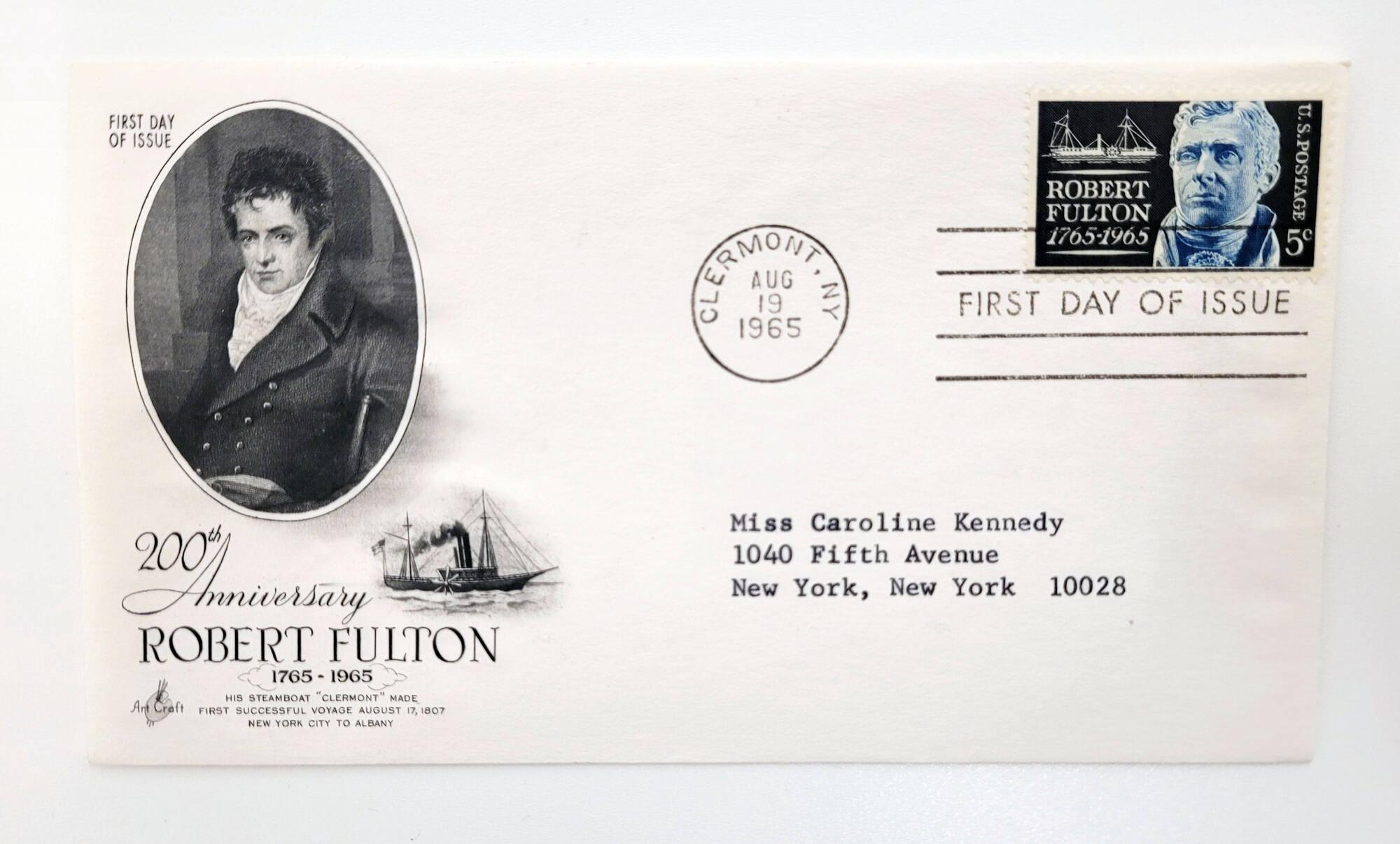 First Day Cover Honoring 200th Anniversary of Robert Fulton All