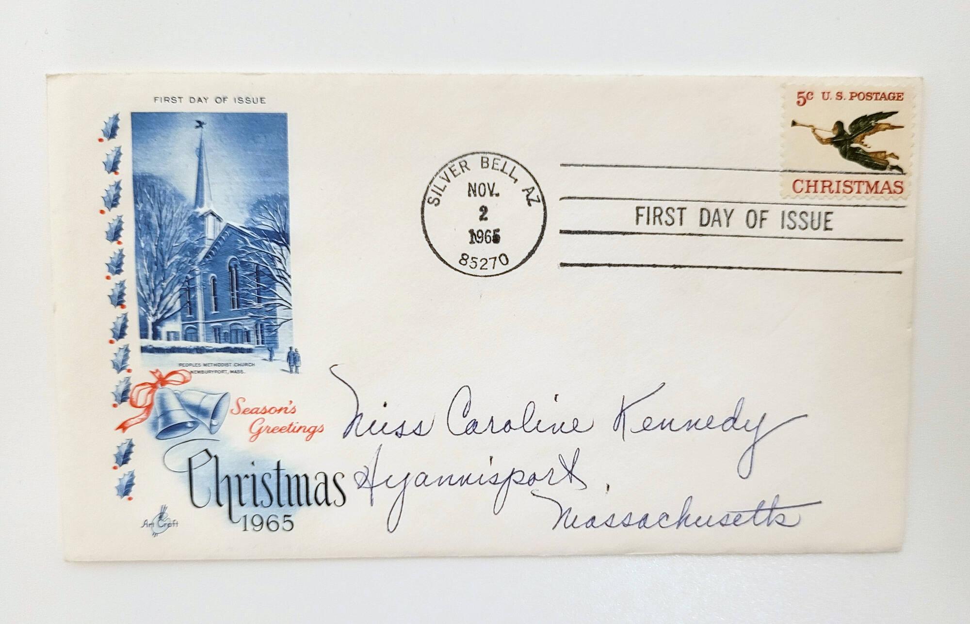 First Day Cover: Christmas 1965 – All Artifacts – The John F. Kennedy ...