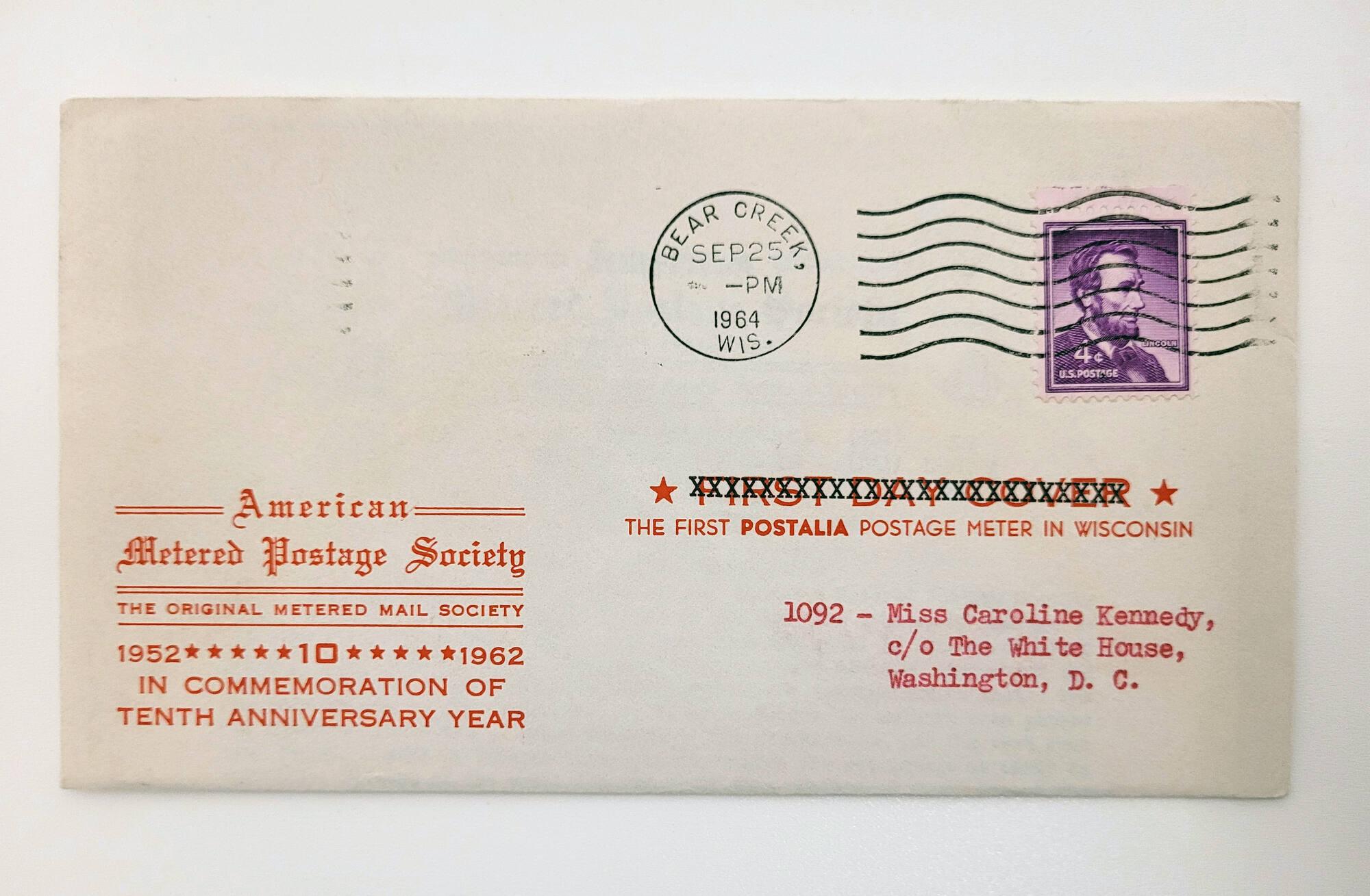 First Day Cover: American Metered Postage Society – All Artifacts – The ...