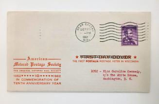 First Day Cover: International Red Cross Centenary 5-cent U.S Postage Stamp  – All Artifacts – The John F. Kennedy Presidential Library & Museum