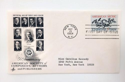 First Day Cover: American Society of Composers, Authors, and Publishers
