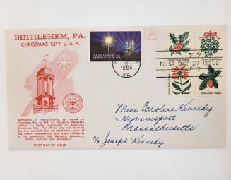 First Day Cover: Bethlehem, PA, The Christmas City