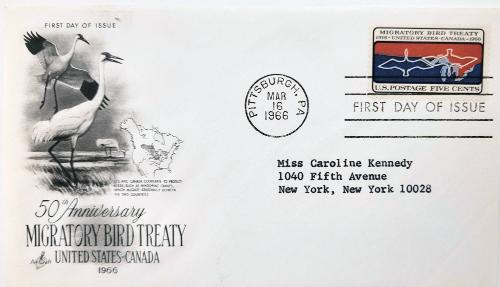 First Day Cover: Commemorating the 50th Anniversary of Migratory Bird Treaty