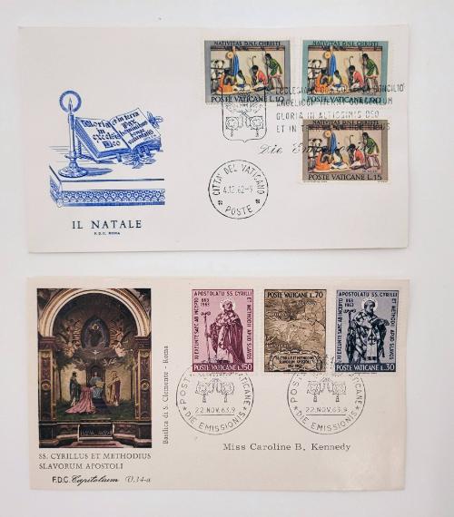2 First Day Covers from the Vatican