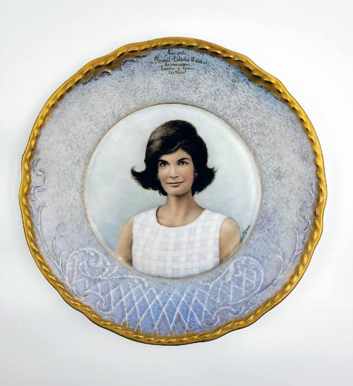 Portrait Plate of Jacqueline B. Kennedy
