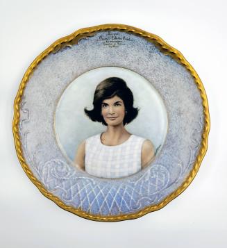 Portrait Plate of Jacqueline B. Kennedy