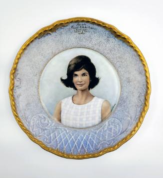 Portrait Plate of Jacqueline B. Kennedy