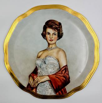 Portrait Plate of Jacqueline Kennedy