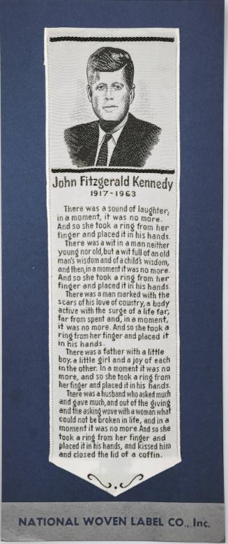 John F. Kennedy Memorial Bookmark