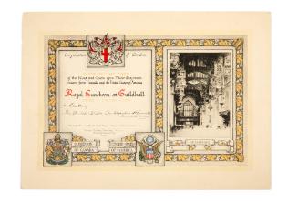 Royal Luncheon at Guildhall Invitation