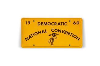 1960 Democratic National Convention License Plate