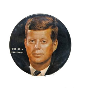 "Our 35th President" Souvenir Button