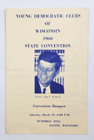 Young Democratic Clubs of Wisconsin Convention Banquet Program