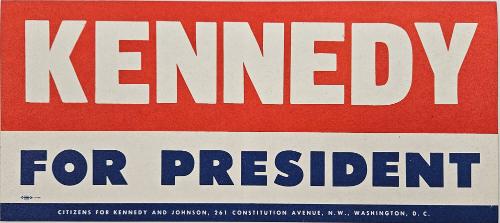Kennedy for President Bumper Sticker