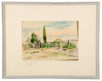 Watercolor of Scene in Greece