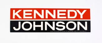 Kennedy-Johnson Campaign Bumper Sticker